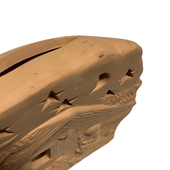 Vintage Ceramic Nativity Tan Tea Light Holder - Picture 4 of 10